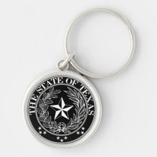 Staat der Texas-Schlüsselanhänger-Schwarz-Prämi Schlüsselanhänger