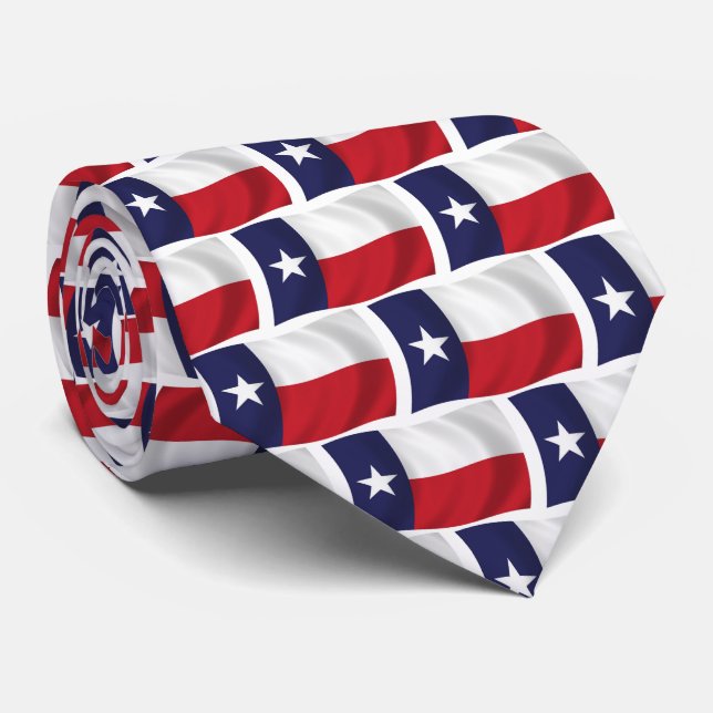 Staat der Texasflagge Krawatte (Gerollt)