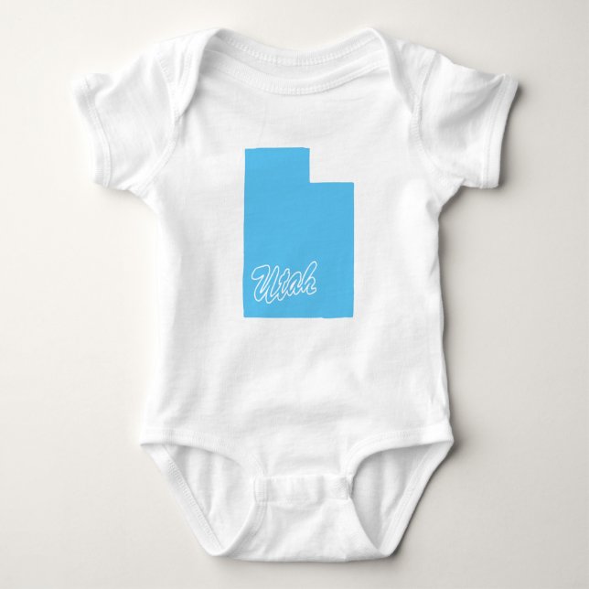 Staat der Utah-Form Baby Strampler (Vorderseite)