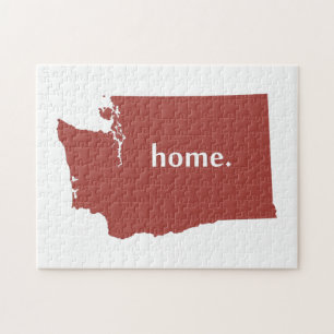 Staat der Washington Zuhause Silhouette