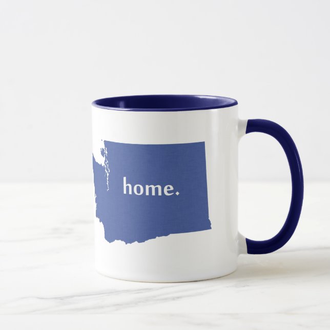 Staat der Washington Zuhause Silhouette Tasse (Rechts)