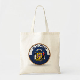 Staat der Wisconsin-Flaggen-Siegel-Taschen-Tasche Tragetasche