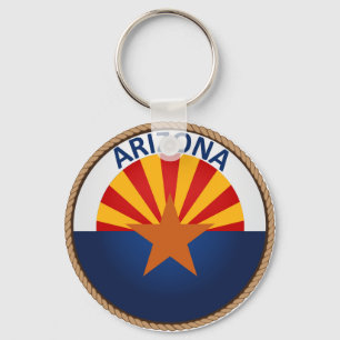 Staat des Arizona-Flaggen-Siegels Schlüsselanhänger