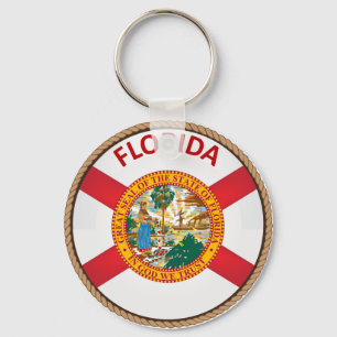 Staat des Florida-Flaggen-Siegels Schlüsselanhänger