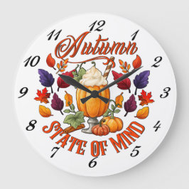 Staat des Geistes im Herbst Große Wanduhr