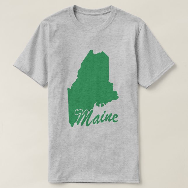 Staat des Maine-Shape-T - Shirt (Design vorne)