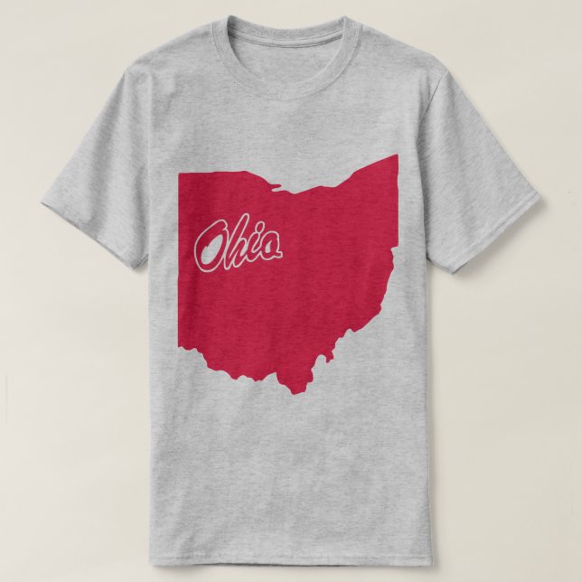 Staat des Ohio Shape-T - Shirt (Design vorne)