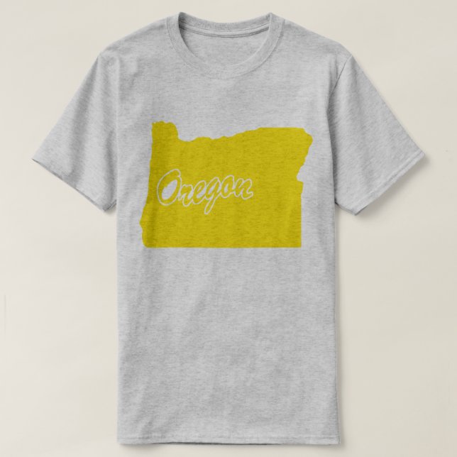Staat des Oregon Shape-T - Shirt (Design vorne)