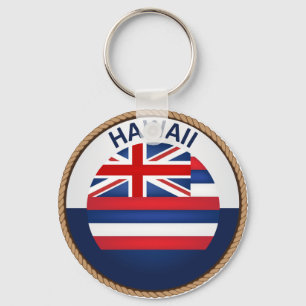 Staat des Schlüsselanhängers des Hawaii Flag Siege Schlüsselanhänger