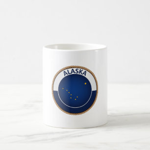 Staat des Siegels der Alaska-Flagge Kaffeetasse