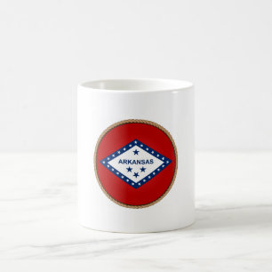 Staat des Siegels der Flagge von Arkansas Kaffeetasse