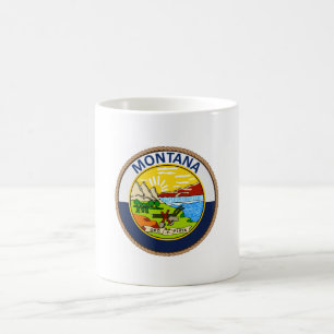 Staat des Siegels der Montana-Flagge Kaffeetasse