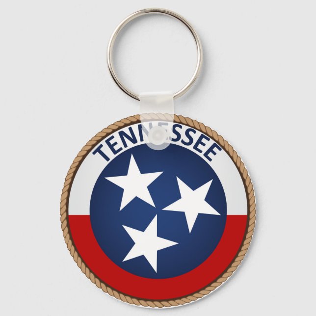 Staat des Siegels der Tennessee-Flagge Schlüsselanhänger (Vorderseite)