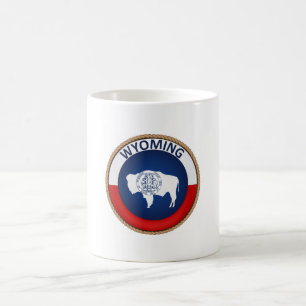 Staat des Siegels der Wyoming-Flagge Kaffeetasse