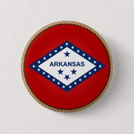 Staat des Siegels "Flag" von Arkansas Button