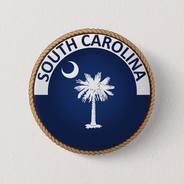 Staat des Siegels South Carolina Flag Button (Vorderseite)