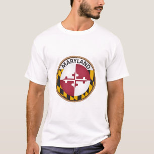 Staat des T - Shirt des Siegels Maryland Flag
