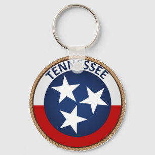 Staat des Tennessee-Flaggen-Siegels Schlüsselanhänger