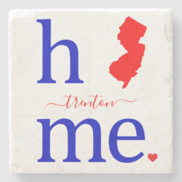 Staat des Untersetzer New Jersey Stone
