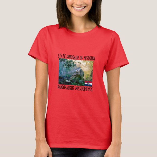 Staat Dinosaurier des T - Shirt Missouri (Vorderseite)