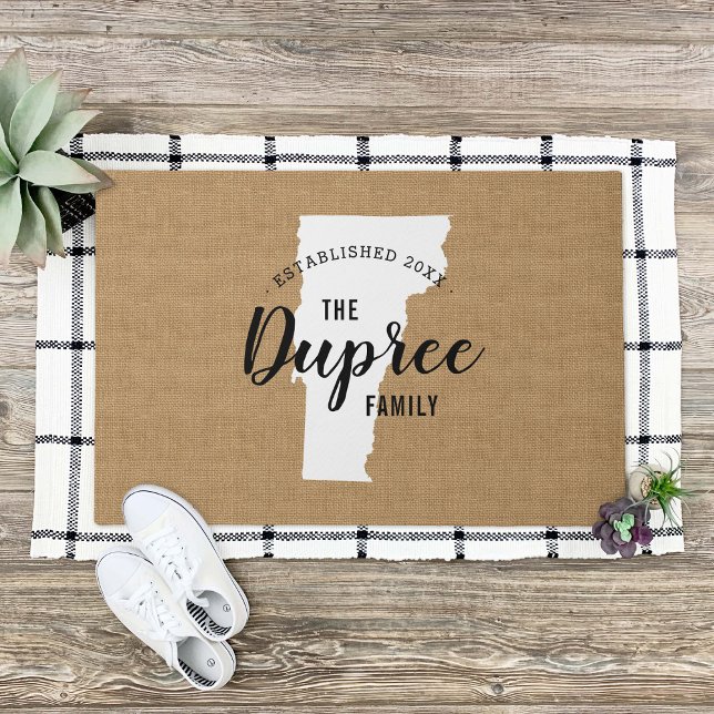 Staat Doormat der Familie Vermont Fußmatte (Von Creator hochgeladen)