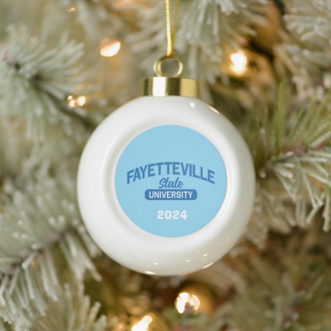 Staat Fayetteville Keramik Kugel-Ornament (Baum)