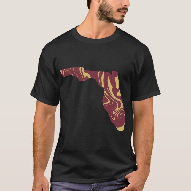 Staat Florida Garnet und Gold T-Shirt (Vorderseite)