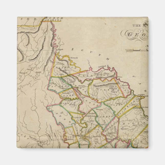 Staat Georgiens Magnet (Vorne)