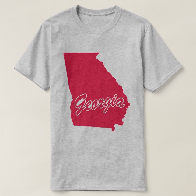 Staat Georgiens - T - Shirt (Design vorne)