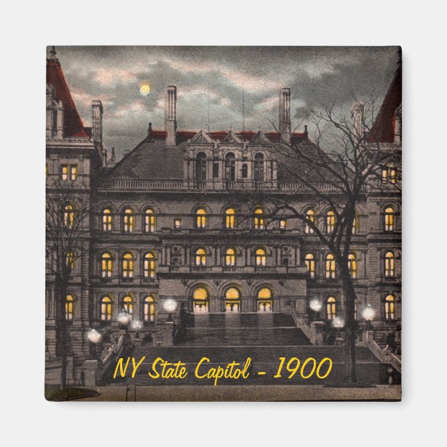 Staat Hauptstadt Albany NY Magnet (Vorne)