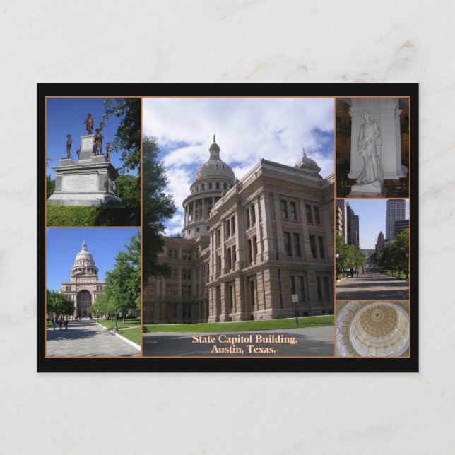 Staat Hauptstadt Gebäude, Austin, Texas Postkarte (Vorderseite)