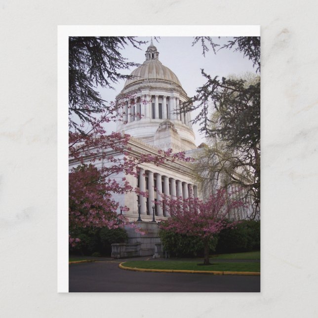 Staat Hauptstadt Gebäude in Olympia, WA Postkarte (Vorderseite)