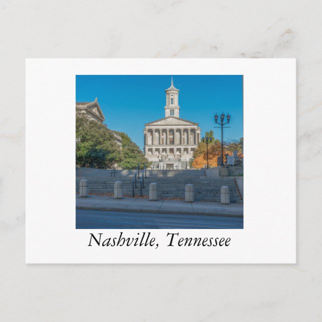 Staat Hauptstadt Nashville Tennessee Postkarte (Vorderseite)