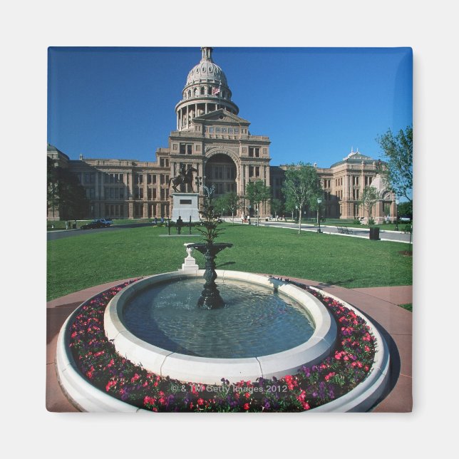 'Staat Hauptstadt Texas, Austin' Magnet (Vorne)