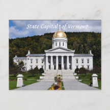 Staat Hauptstadt Vermont - Postkarte