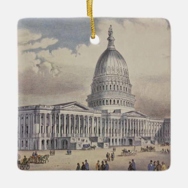 Staat-Hauptstadt Washinton DC Keramikornament (Vorderseite)