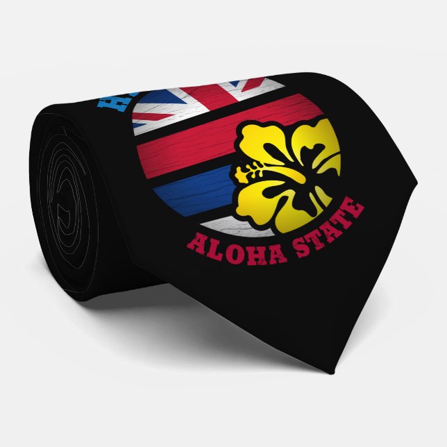 STAAT HAWAII ALOHA KRAWATTE (Gerollt)