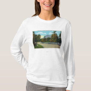 Staat Hwy Ansicht der Annäherung in Richtung zum T-Shirt