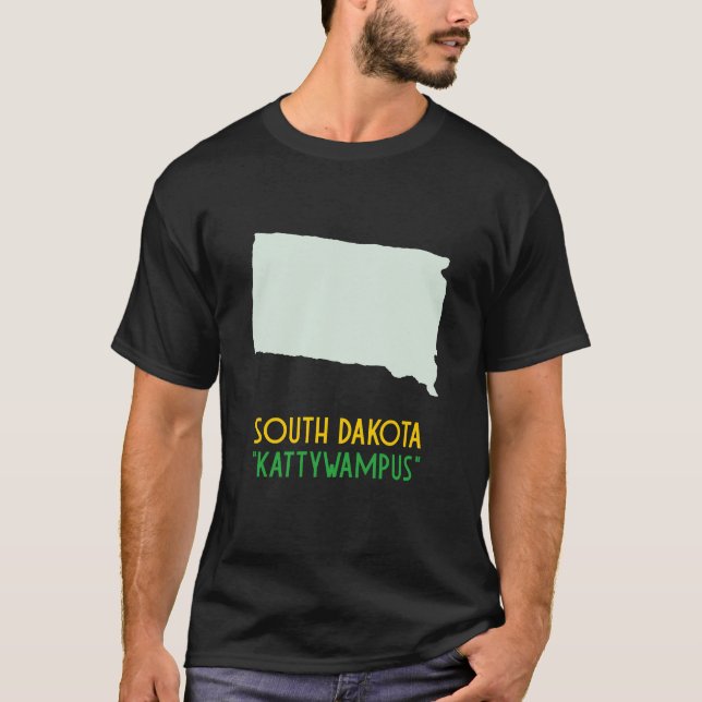 Staat "Kattywampus" South Dakota T-Shirt (Vorderseite)