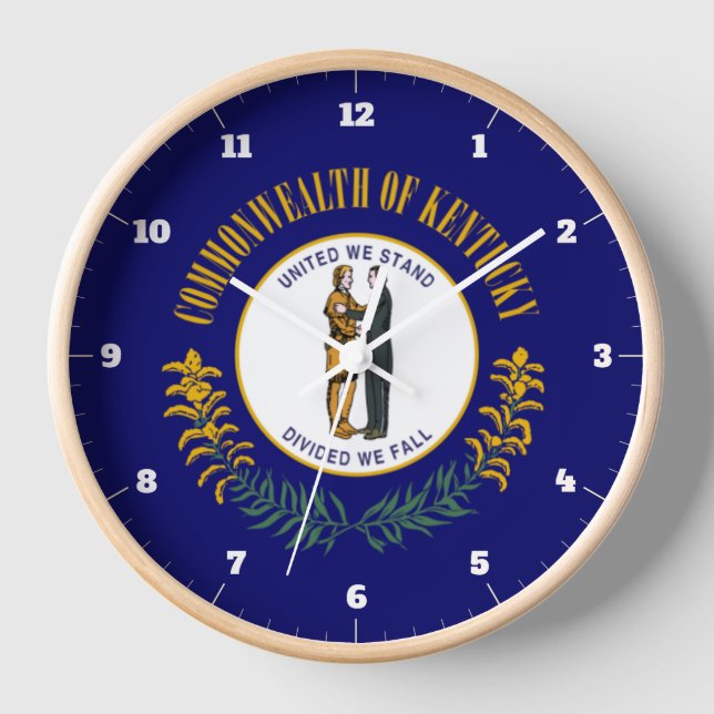 STAAT KENTUCKY FLAG UHR (Vorderseite)