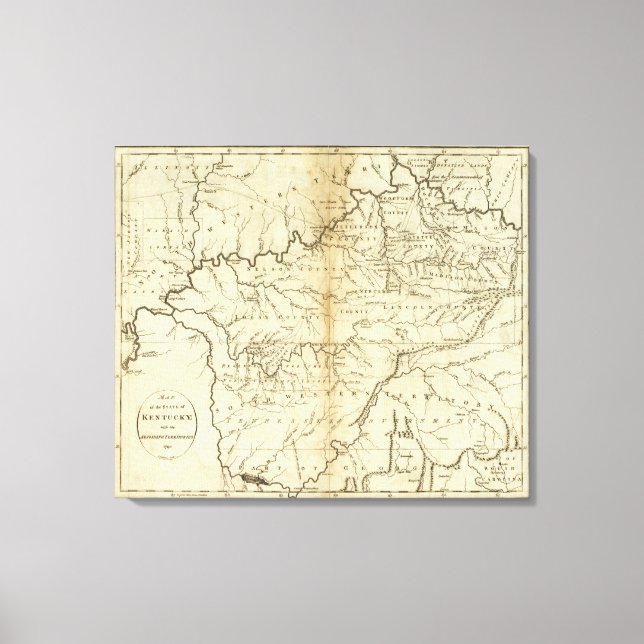 Staat Kentucky Leinwanddruck (Vorderseite)