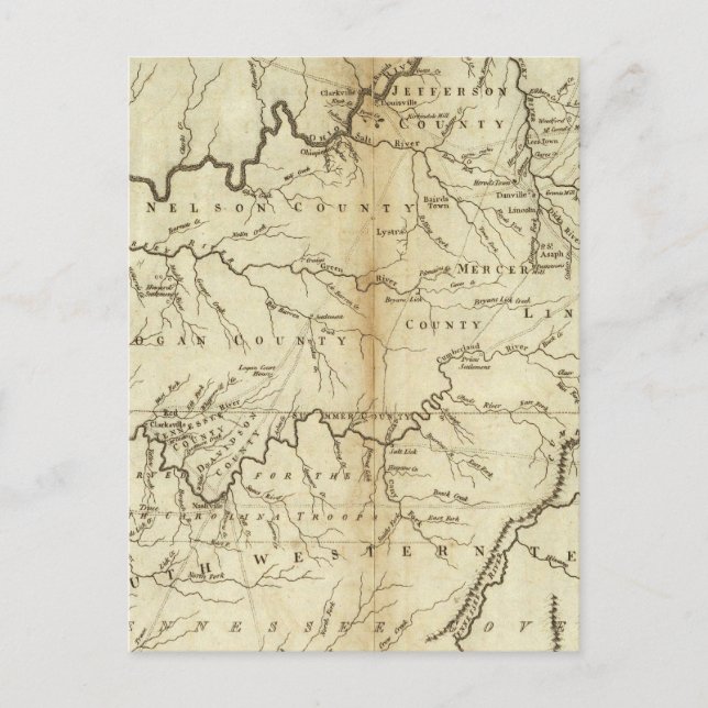 Staat Kentucky Postkarte (Vorderseite)