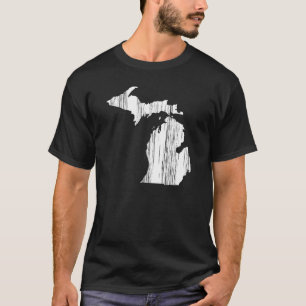 Staat-Kontur in Michigan T-Shirt