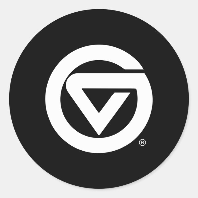 Staat Lakers Icon Runder Aufkleber (Vorderseite)