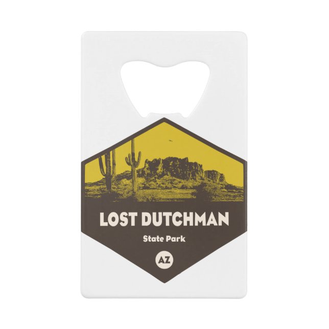 Staat Lost Dutchman Park Arizona Geldbeutel Flaschenöffner (Vorderseite)