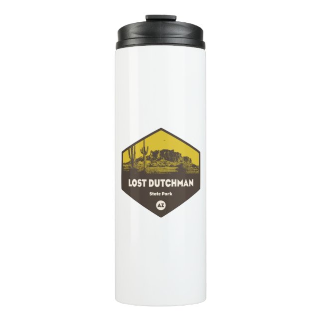 Staat Lost Dutchman Park Arizona Thermosbecher (Vorderseite)