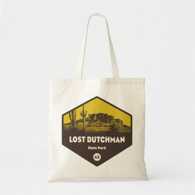 Staat Lost Dutchman Park Arizona Tragetasche (Vorne)