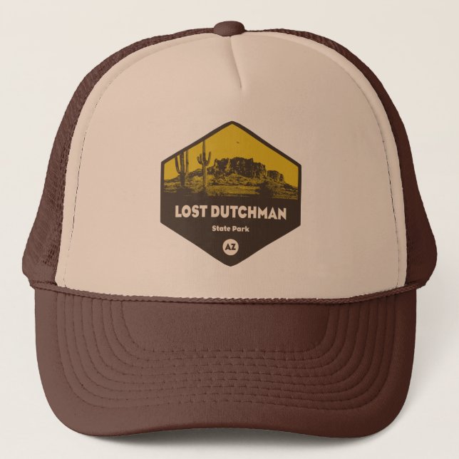 Staat Lost Dutchman Park Arizona Truckerkappe (Vorderseite)