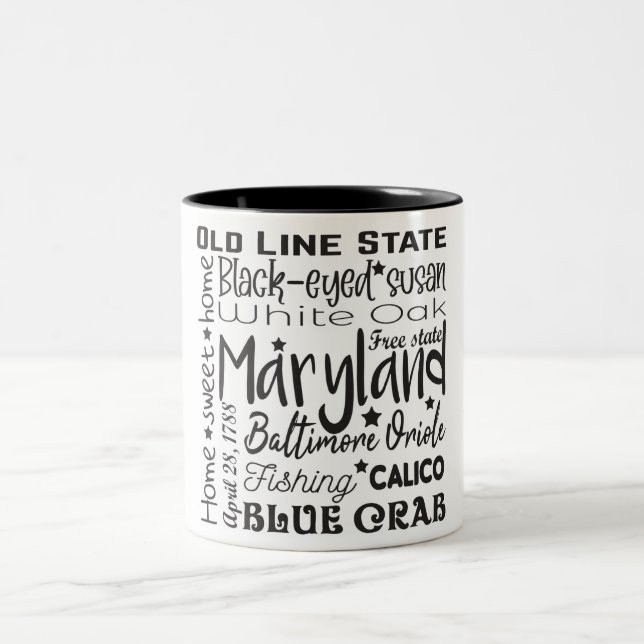 Staat/Maryland Zweifarbige Tasse (Mittel)