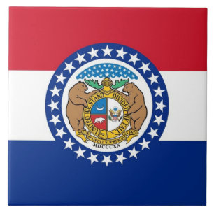 Staat Missouri Flag Tile Fliese